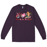Plum peace love cupid Long Sleeve Tee - RanaPortraitStore
