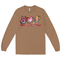 Toasted Coconut peace love cupid Long Sleeve Tee - RanaPortraitStore