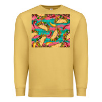 Antique Gold mexican taco paper glitter leopard wooden Premium Sweatshirt - Artiststas