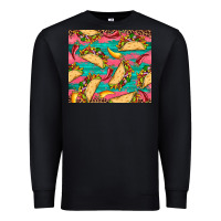 Black mexican taco paper glitter leopard wooden Premium Sweatshirt - Artiststas