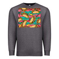 Charcoal Heather mexican taco paper glitter leopard wooden Premium Sweatshirt - Artiststas