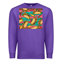 Purple mexican taco paper glitter leopard wooden Premium Sweatshirt - Artiststas