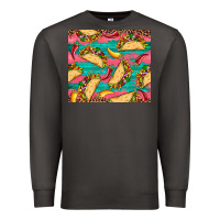 Smoke mexican taco paper glitter leopard wooden Premium Sweatshirt - Artiststas