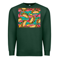 Sports Green mexican taco paper glitter leopard wooden Premium Sweatshirt - Artiststas