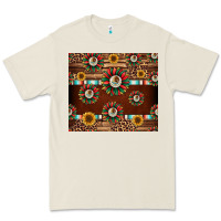 Bone seamless mexican sunflower tumbler design Premium Tee - Jasminsmagicworld