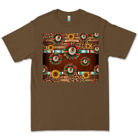 Cacao seamless mexican sunflower tumbler design Premium Tee - Jasminsmagicworld