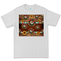 Dove Grey seamless mexican sunflower tumbler design Premium Tee - Jasminsmagicworld