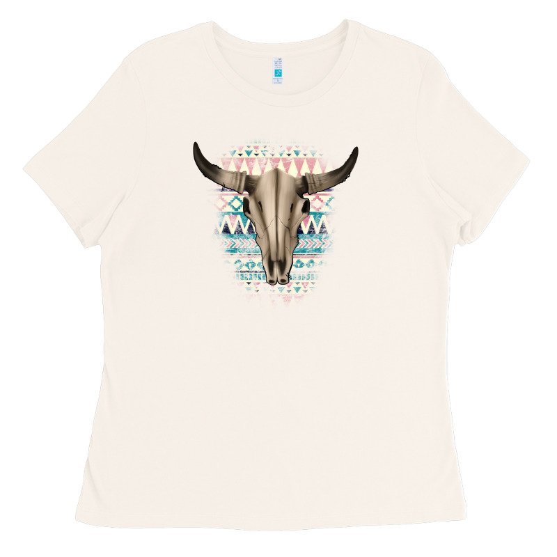 Western Aztec Bull Skull Ladies Tee by Bettercallsaul | Teevron