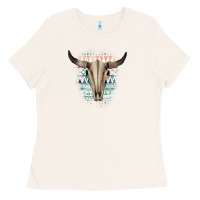 Bone Western Aztec Bull Skull Ladies Tee - Bettercallsaul