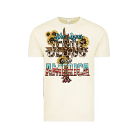 Vintage Arctic She loves Jesus and America too sunflower Vintage Tee - HowdyJamesFarm
