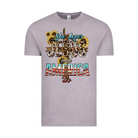 Vintage Zinc She loves Jesus and America too sunflower Vintage Tee - HowdyJamesFarm