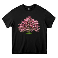 Black Flowering Dogwood Tree Heavy Core Tee - LillyAllenDesigns