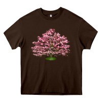 Chocolate Brown Flowering Dogwood Tree Heavy Core Tee - LillyAllenDesigns