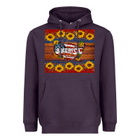 Plum usa map Heavyweight Hoodie - Artiststas