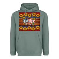 Sage usa map Heavyweight Hoodie - Artiststas