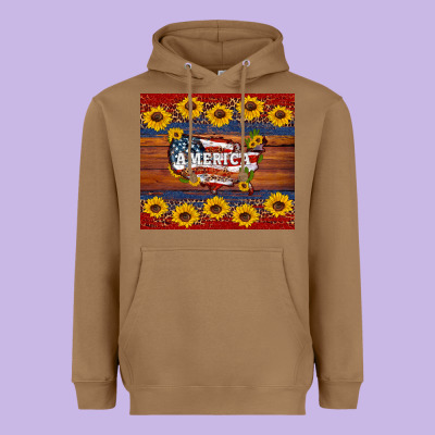 Usa Map Heavyweight Hoodie Designed By Artiststas