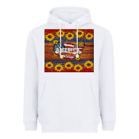 White usa map Heavyweight Hoodie - Artiststas