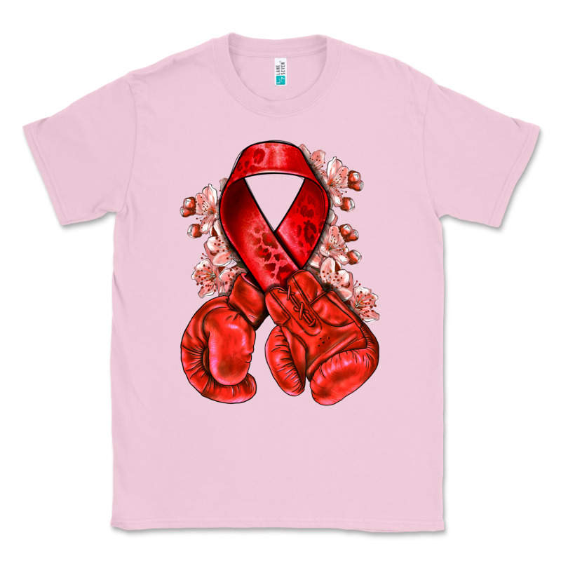 Red Ribbon With Boxing Gloves Classic Tee by NancyCooperArtShop | Teevron