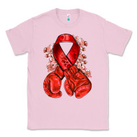 Bubblegum Pink Red ribbon with boxing gloves Classic Tee - NancyCooperArtShop