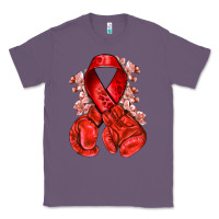 Lavender Red ribbon with boxing gloves Classic Tee - NancyCooperArtShop