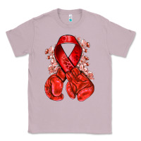 Lilac Red ribbon with boxing gloves Classic Tee - NancyCooperArtShop