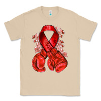 Mushroom Red ribbon with boxing gloves Classic Tee - NancyCooperArtShop