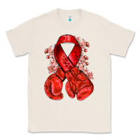 Natural Red ribbon with boxing gloves Classic Tee - NancyCooperArtShop