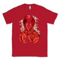 Red Red ribbon with boxing gloves Classic Tee - NancyCooperArtShop