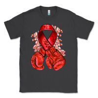 Smoke Red ribbon with boxing gloves Classic Tee - NancyCooperArtShop