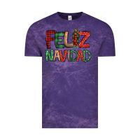Cloud Purple Feliz Navidad our lady of Guadalupe Christmas Vintage Tee - Jasminsmagicworld