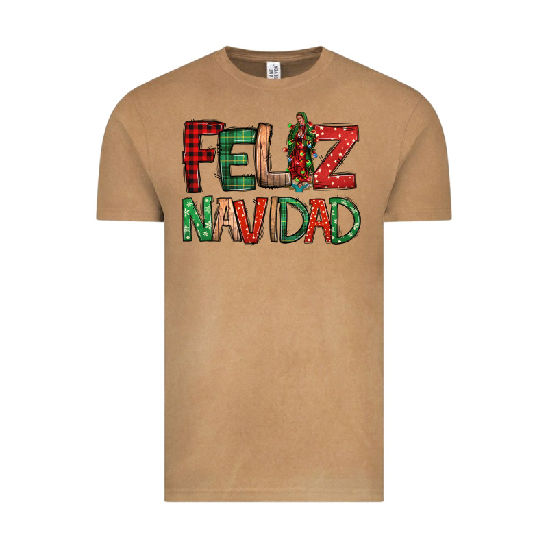 Feliz Navidad Our Lady Of Guadalupe Christmas Vintage Tee by Jasminsmagicworld | Teevron