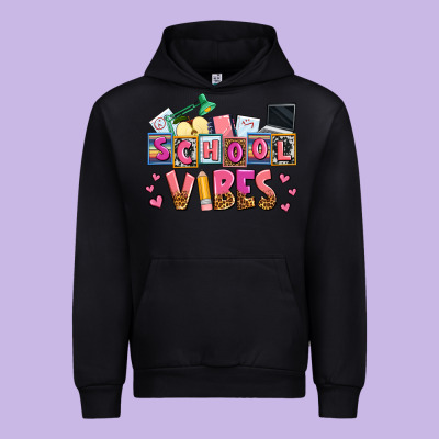School Vibes Urban Hoodie Designed By Adodesignshop