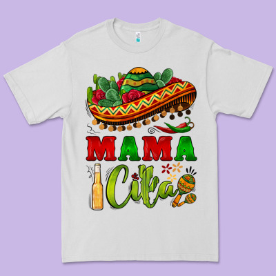 Mama Cita Sombrero Premium Tee Designed By Barkaloodesign