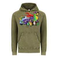 Vintage Olive mardi gras gnome on the truck Vintage Hoodie - CowGirlArtShop