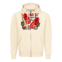 Sandshell christmas crocin around the tree Zipper Hoodie - CowhideDigitalArt
