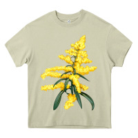 Mossy Botanical Goldenrod Heavy Core Tee - LillyAllenDesigns