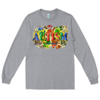 Heather Grey Autism accept understand love Long Sleeve Tee - CowGirlArtShop