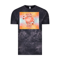 Cloud Black love the world like the one Vintage Tee - TumblerDesignByShophia