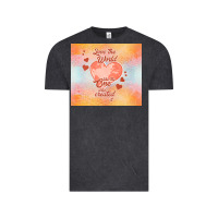 Vintage Black love the world like the one Vintage Tee - TumblerDesignByShophia