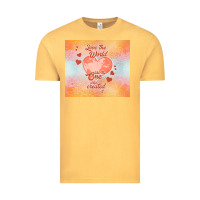 Vintage Mustard love the world like the one Vintage Tee - TumblerDesignByShophia