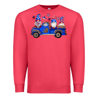 Cardinal american flag gnomes truck Premium Sweatshirt - Artiststas