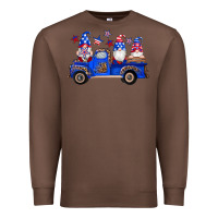 Chestnut american flag gnomes truck Premium Sweatshirt - Artiststas