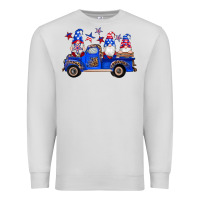 Dove Grey american flag gnomes truck Premium Sweatshirt - Artiststas