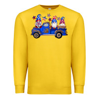 Lemon american flag gnomes truck Premium Sweatshirt - Artiststas