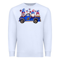 White american flag gnomes truck Premium Sweatshirt - Artiststas