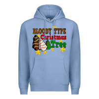 Colony Blue Bloody Type Christmas Tree Premium Hoodie - FaDigitalArtStudio