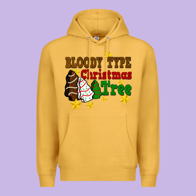 Bloody Type Christmas Tree Premium Hoodie Designed By Fadigitalartstudio