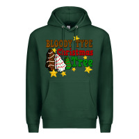Sports Green Bloody Type Christmas Tree Premium Hoodie - FaDigitalArtStudio