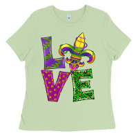 Matcha mardi gras love Ladies Tee - RanaPortraitStore