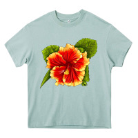 Arona Hawaiian Hibiscus Flower Heavy Core Tee - LillyAllenDesigns